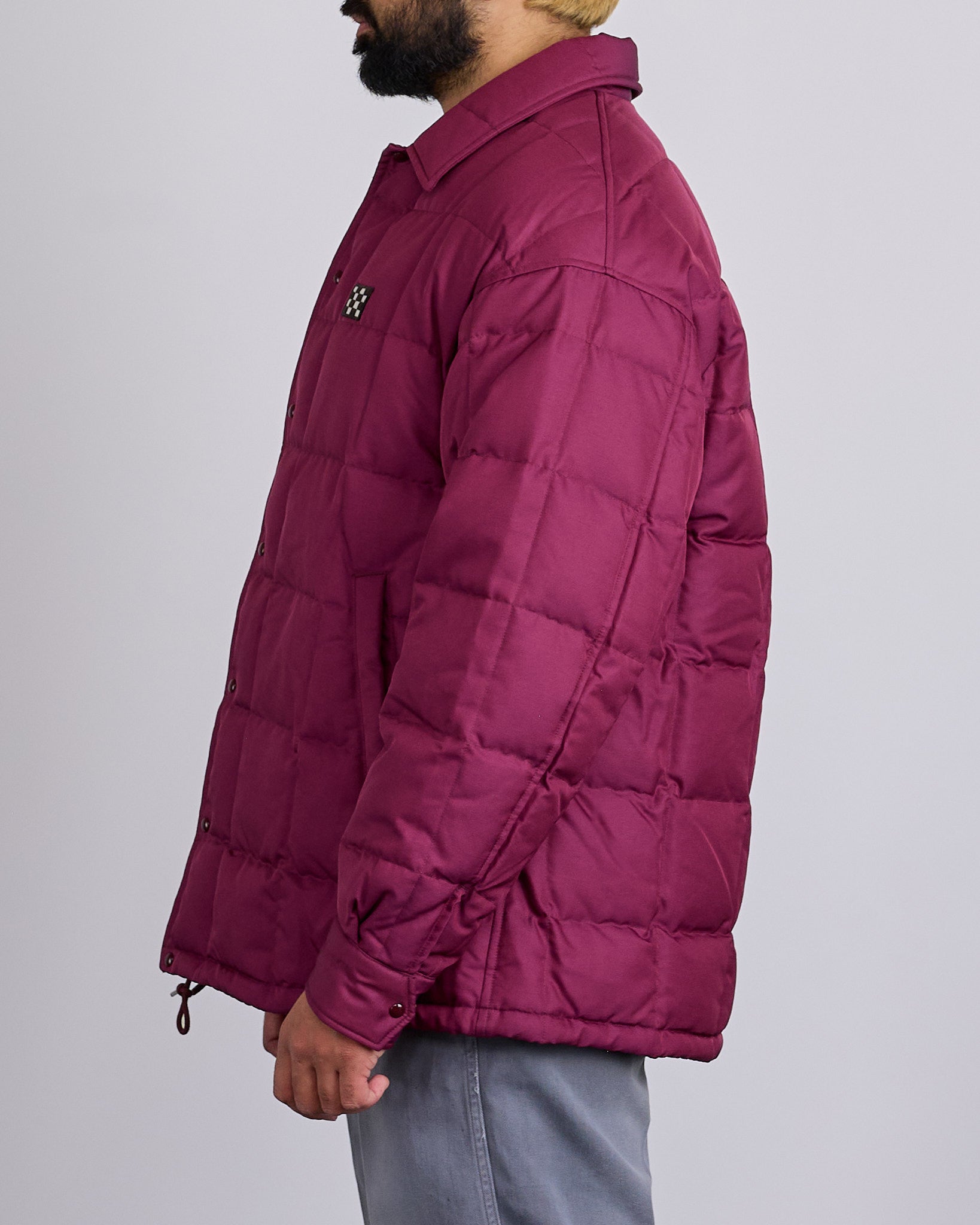visvim Motors Coach Down Quilted Jacket Burgundy – LESS 17
