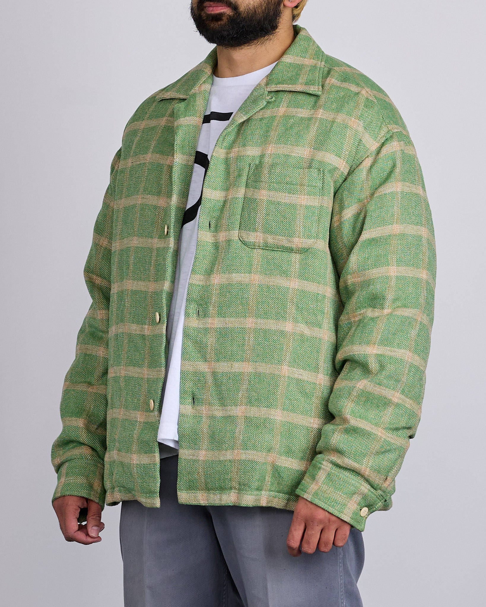 visvim Motors Keesey Check Down Jacket Lt.Green – LESS 17