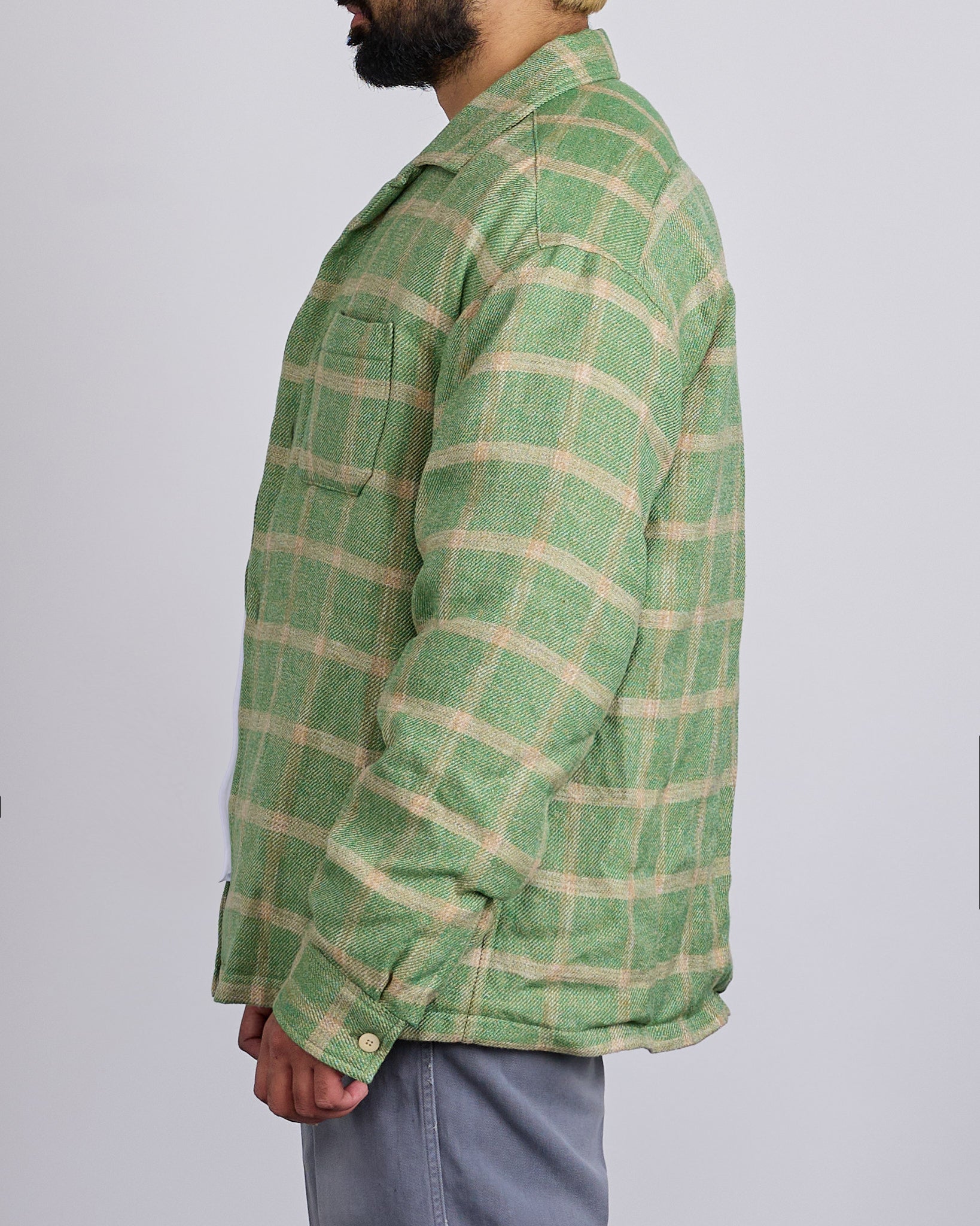 visvim Motors Keesey Check Down Jacket Lt.Green – LESS 17