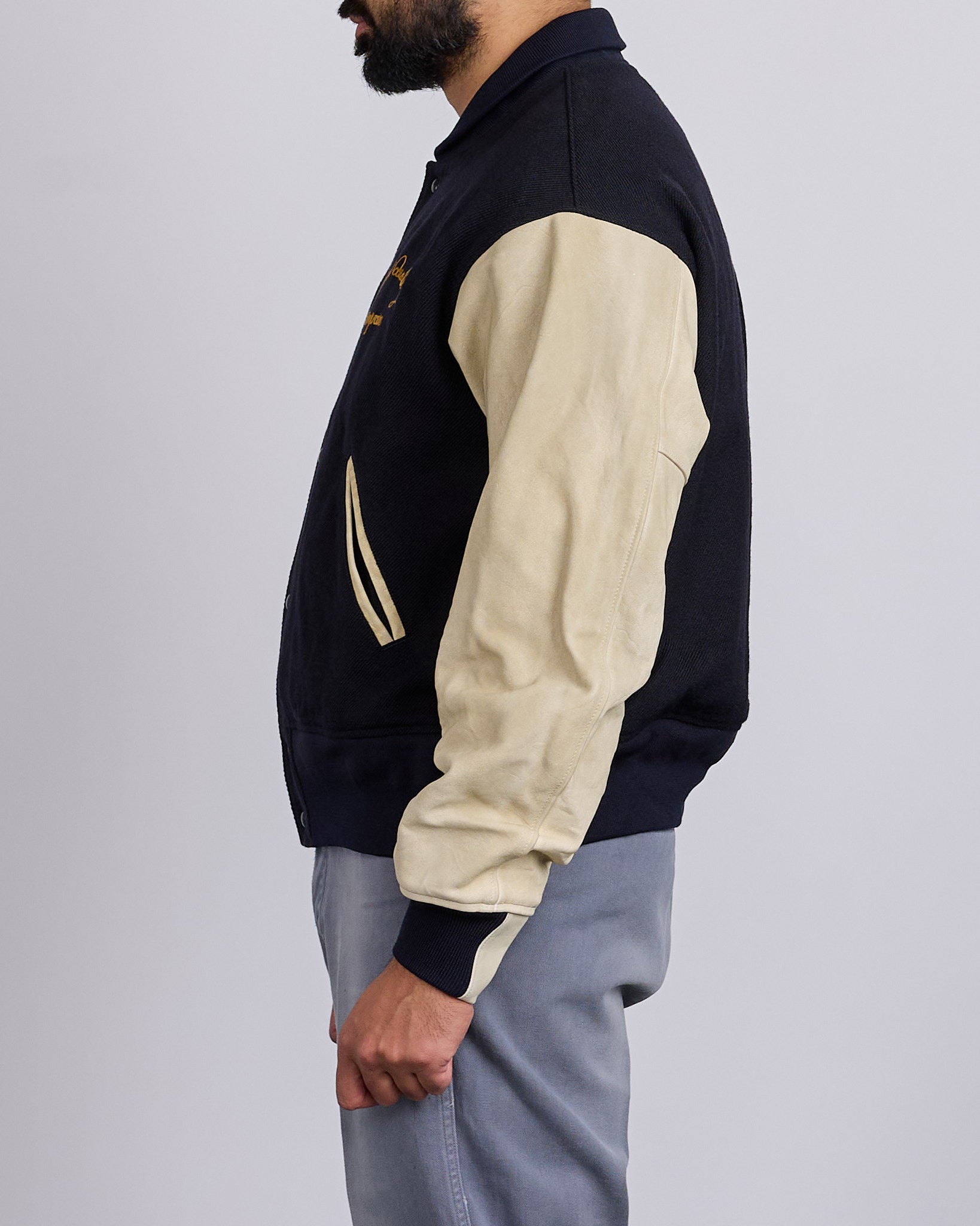 visvim Motors Varsity Blouson Jacket Navy – LESS 17