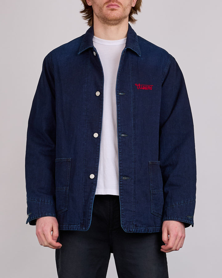 visvim Osiris Down Coverall Jacket DMGD Indigo