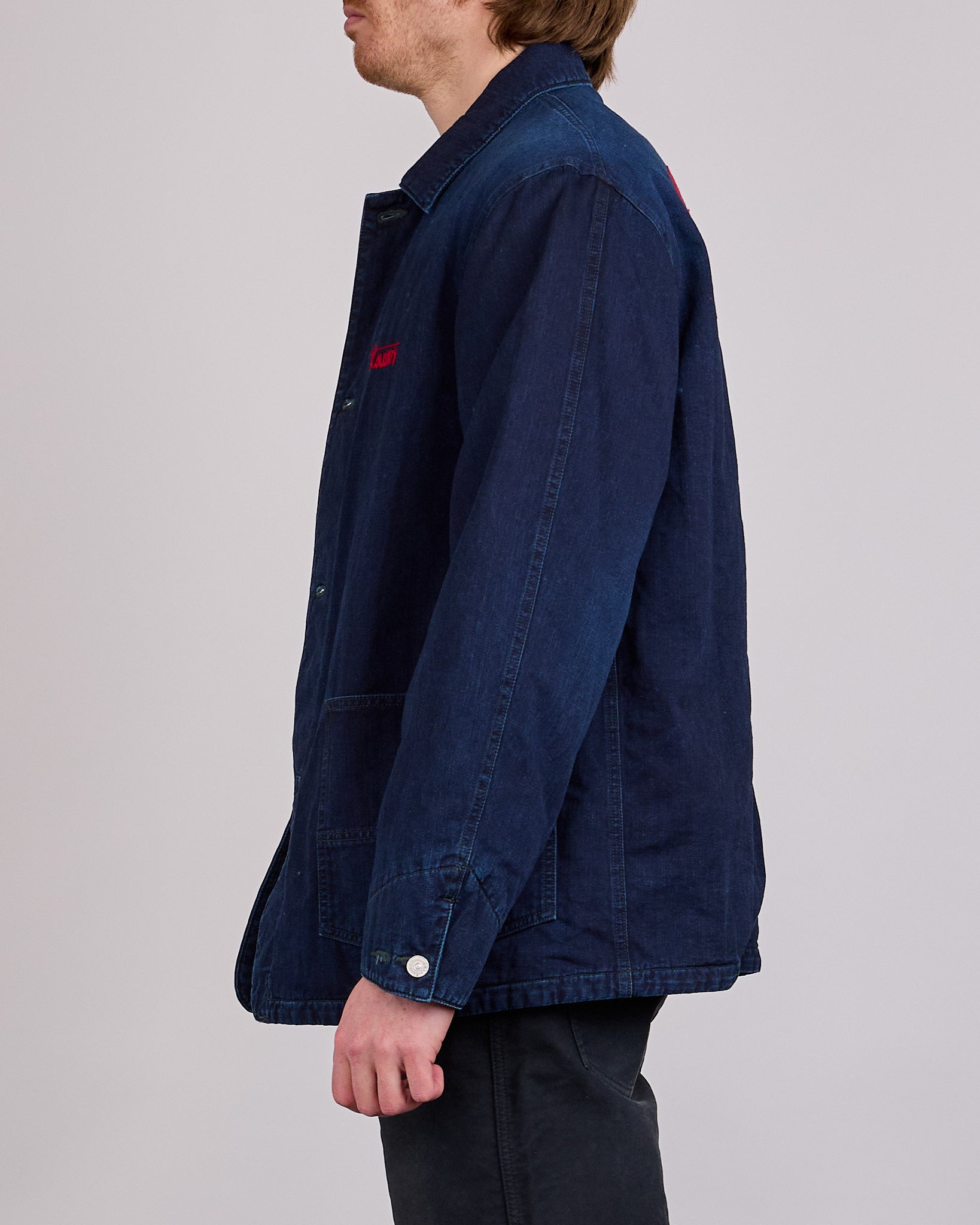 visvim Osiris Down Coverall Jacket DMGD Indigo – LESS 17