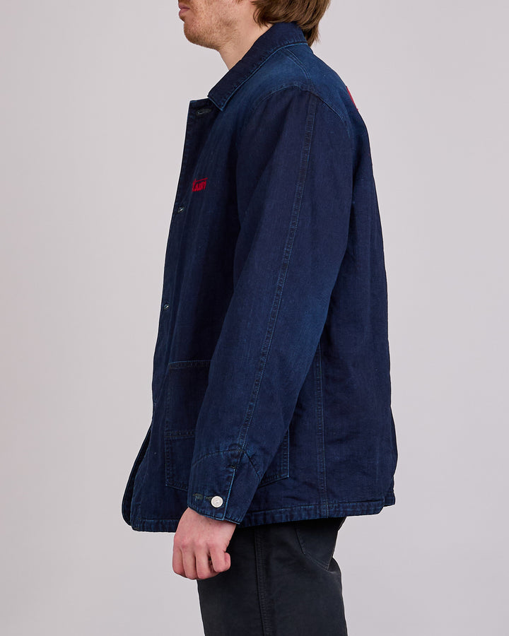 visvim Osiris Down Coverall Jacket DMGD Indigo