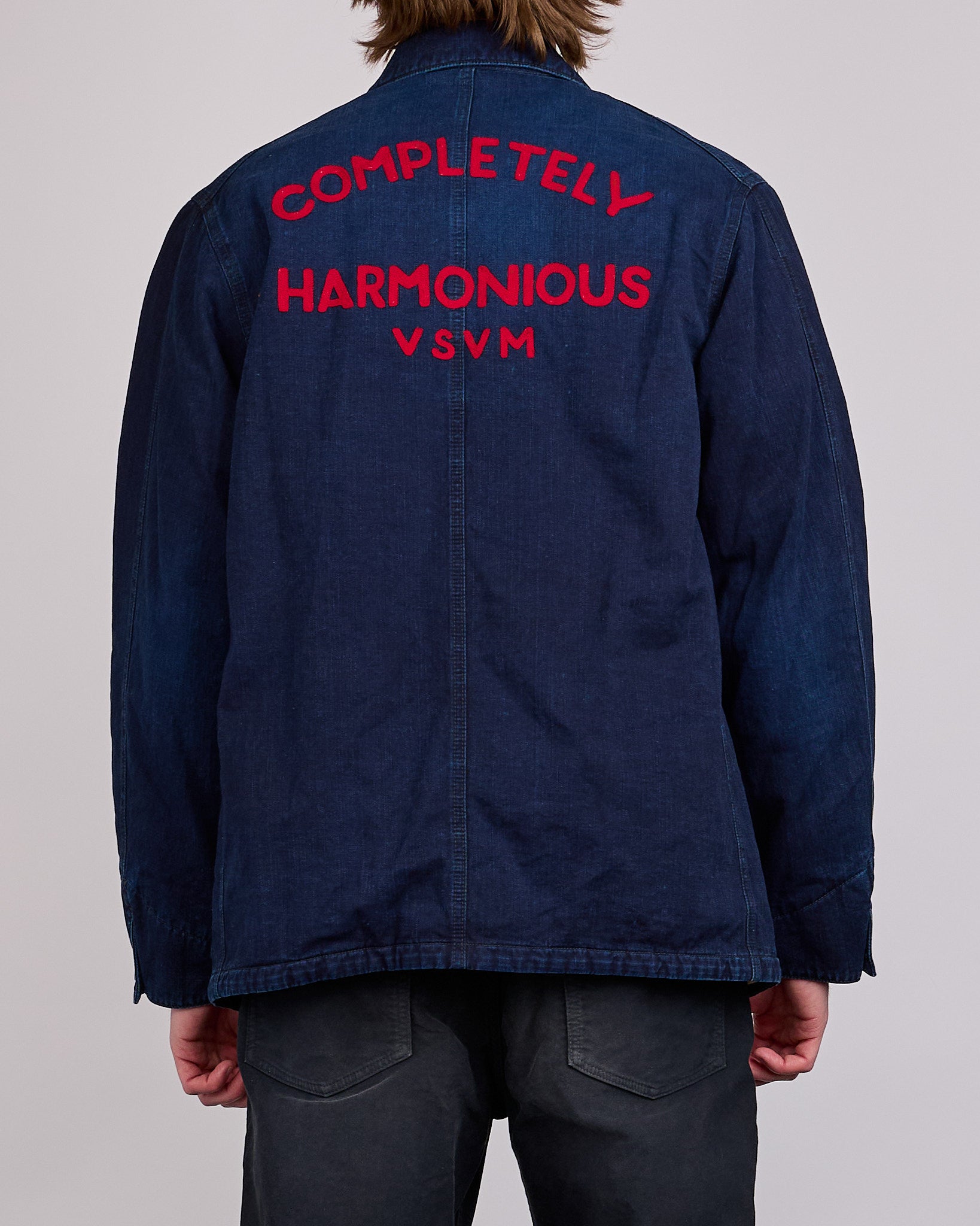 visvim Osiris Down Coverall Jacket DMGD Indigo – LESS 17