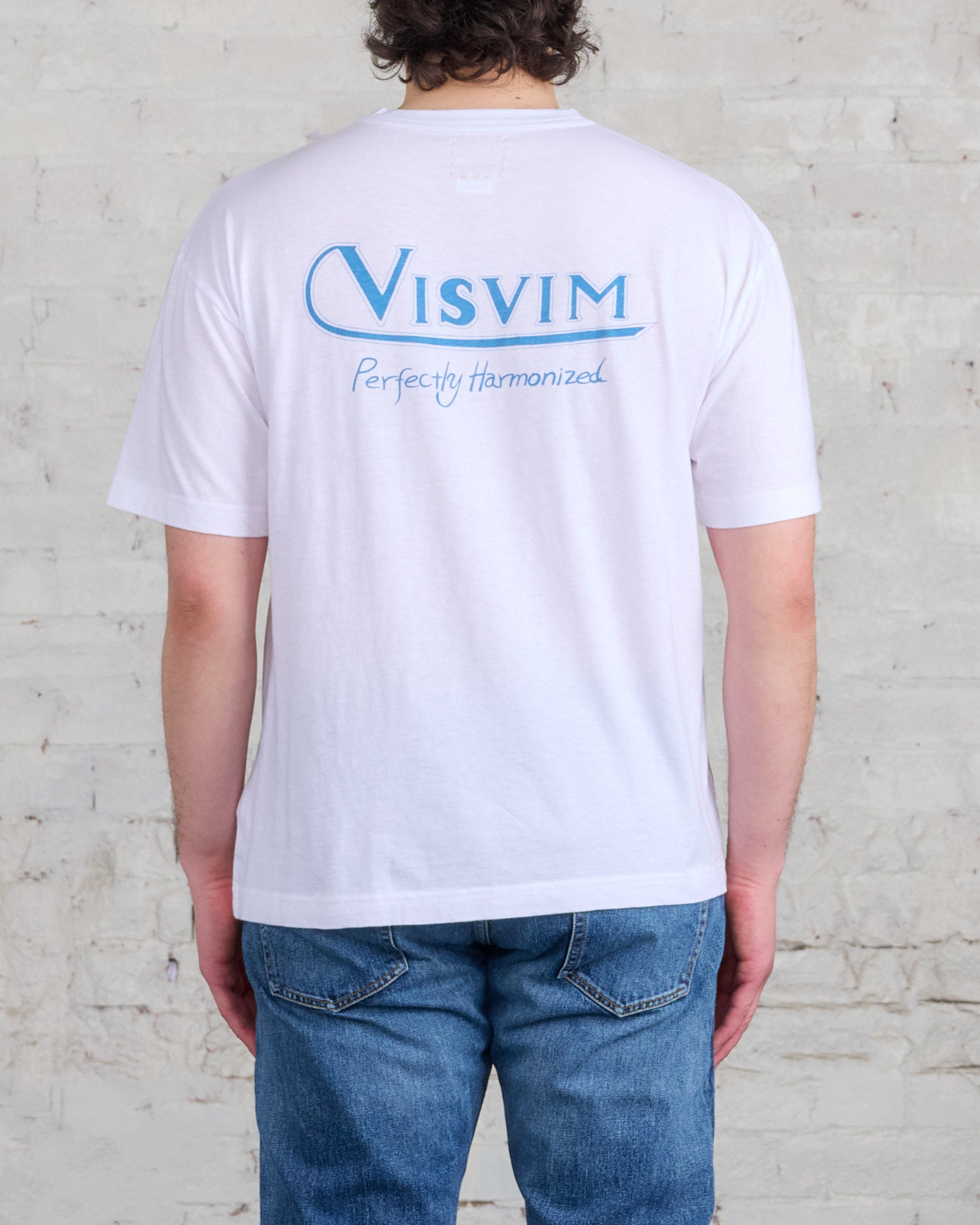 visvim P.H.V. Jumbo T-Shirt White Blue