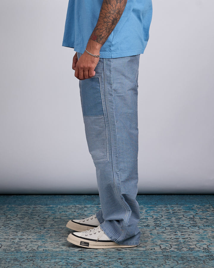 visvim Pastoral Pant Stripe Moleskin DMGD Blue