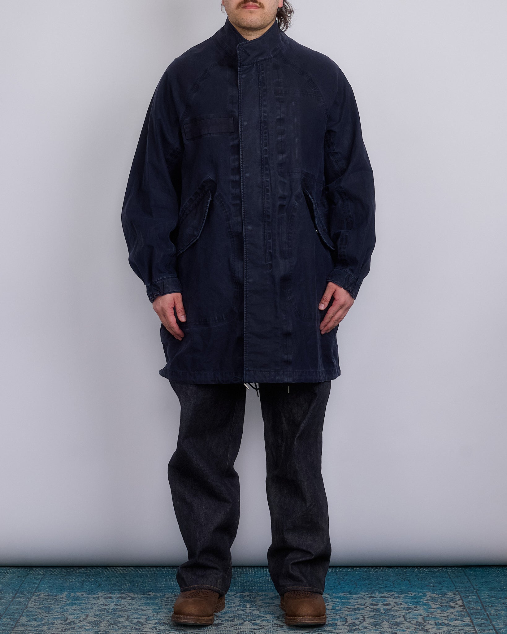 visvim Six-Five Parka 3L DMGD Navy – LESS 17