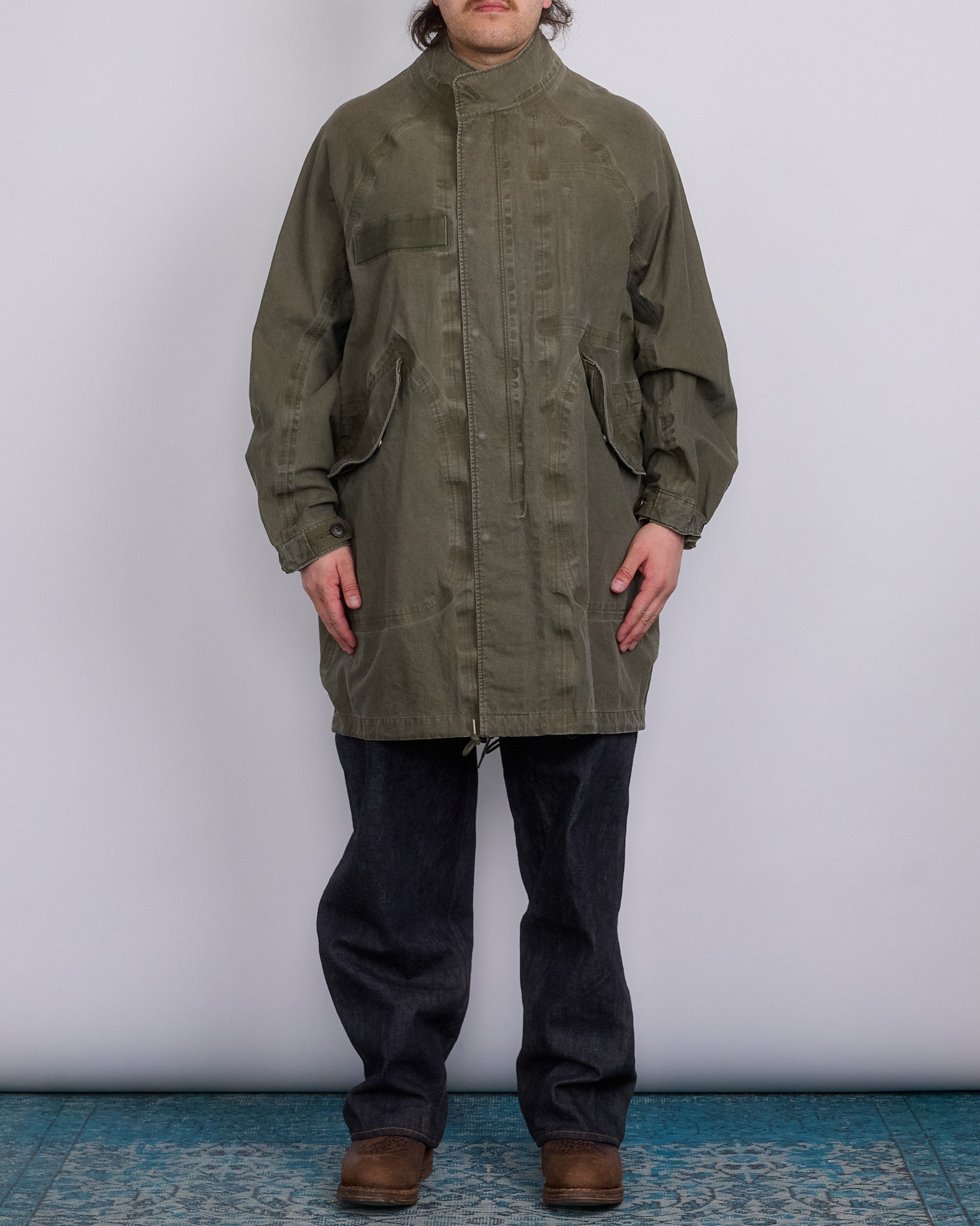 visvim Six-Five Parka 3L DMGD Olive – LESS 17