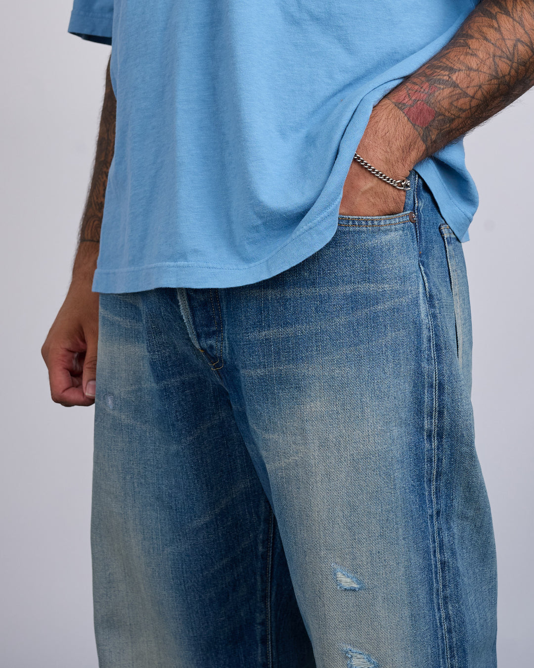 visvim Social Sculpture 01 Wide Jean DMGD-44