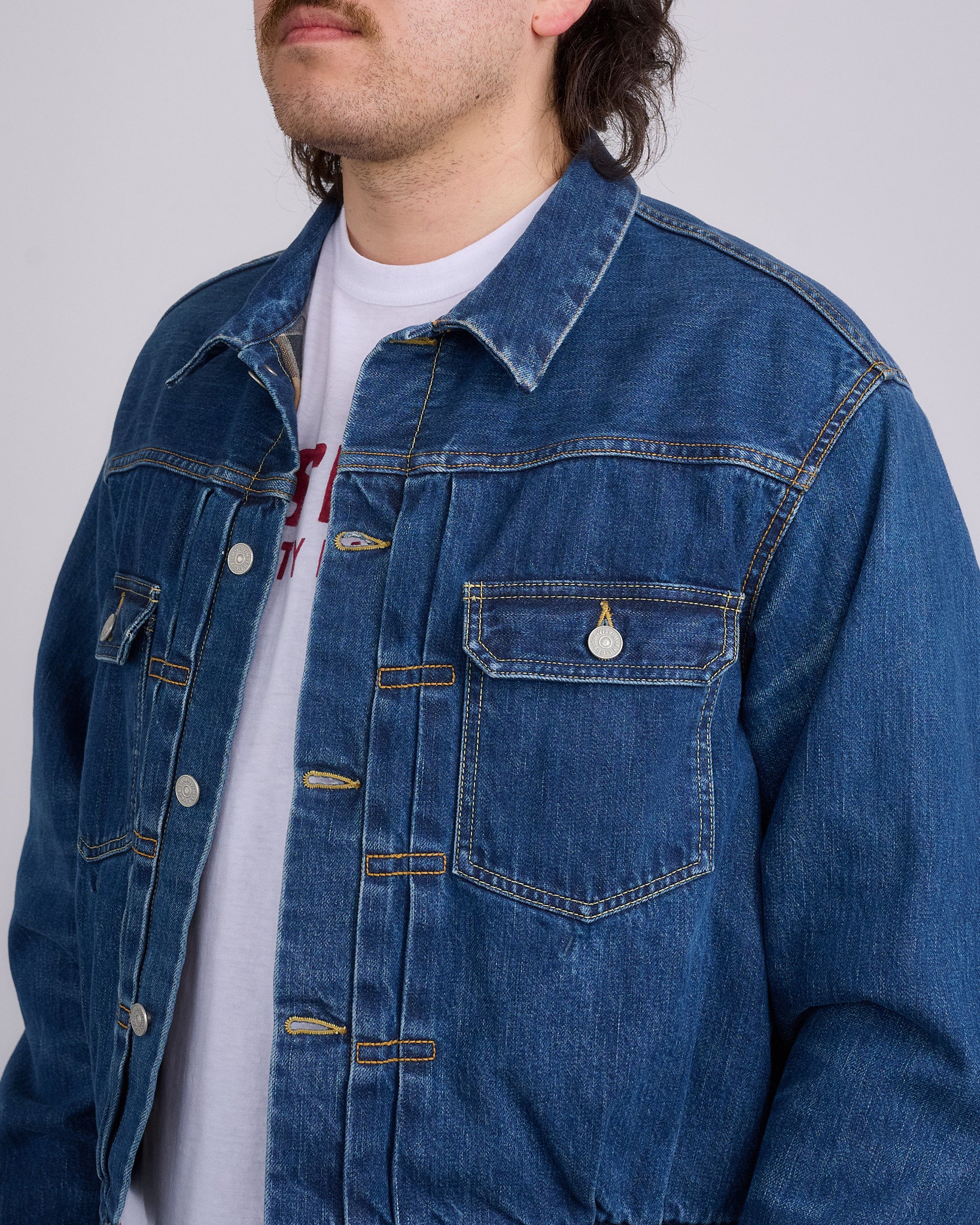 visvim Social Sculpture 101x Jacket DMGD (Check) Beige – LESS 17