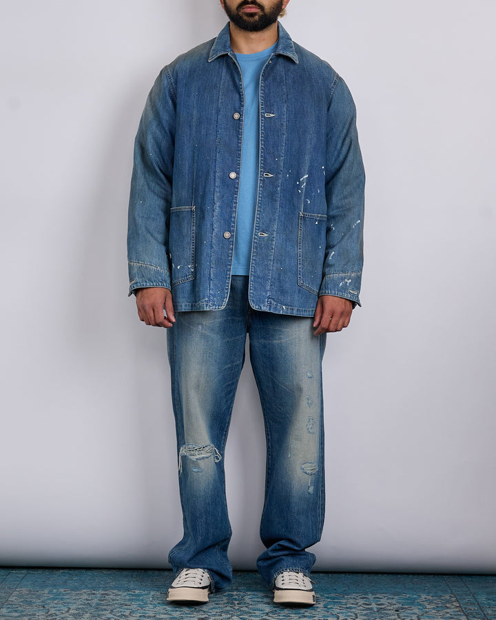 visvim Social Sculpture Coverall Down Jacket DMGD Indigo