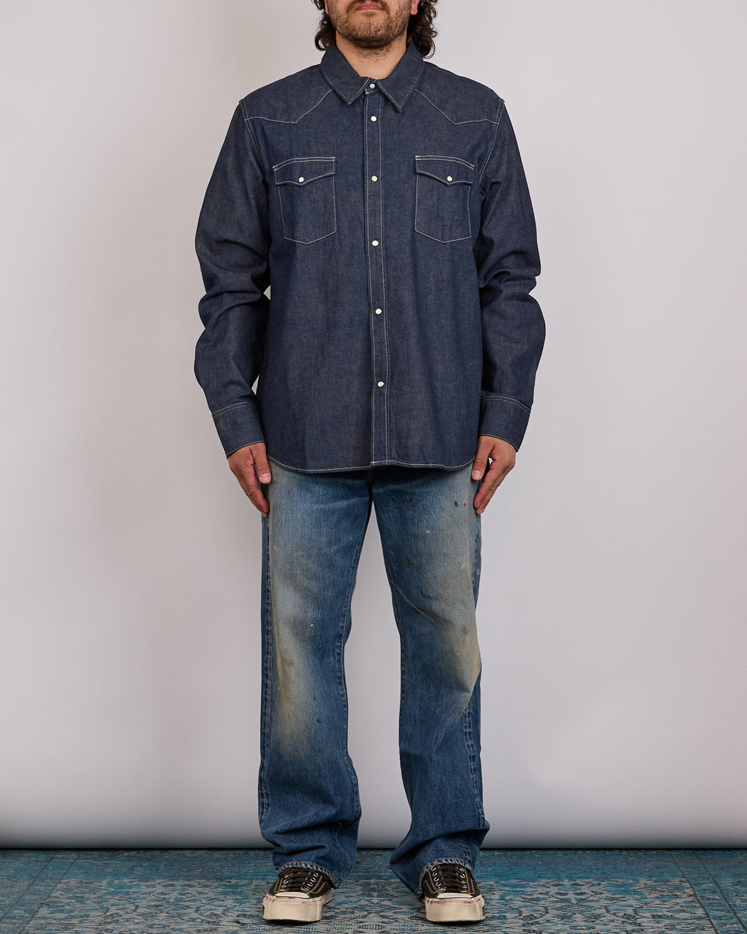 visvim Social Sculpture Snap Shirt Mud
