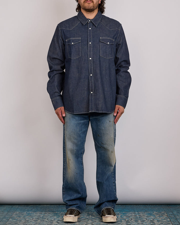 visvim Social Sculpture Snap Shirt Mud