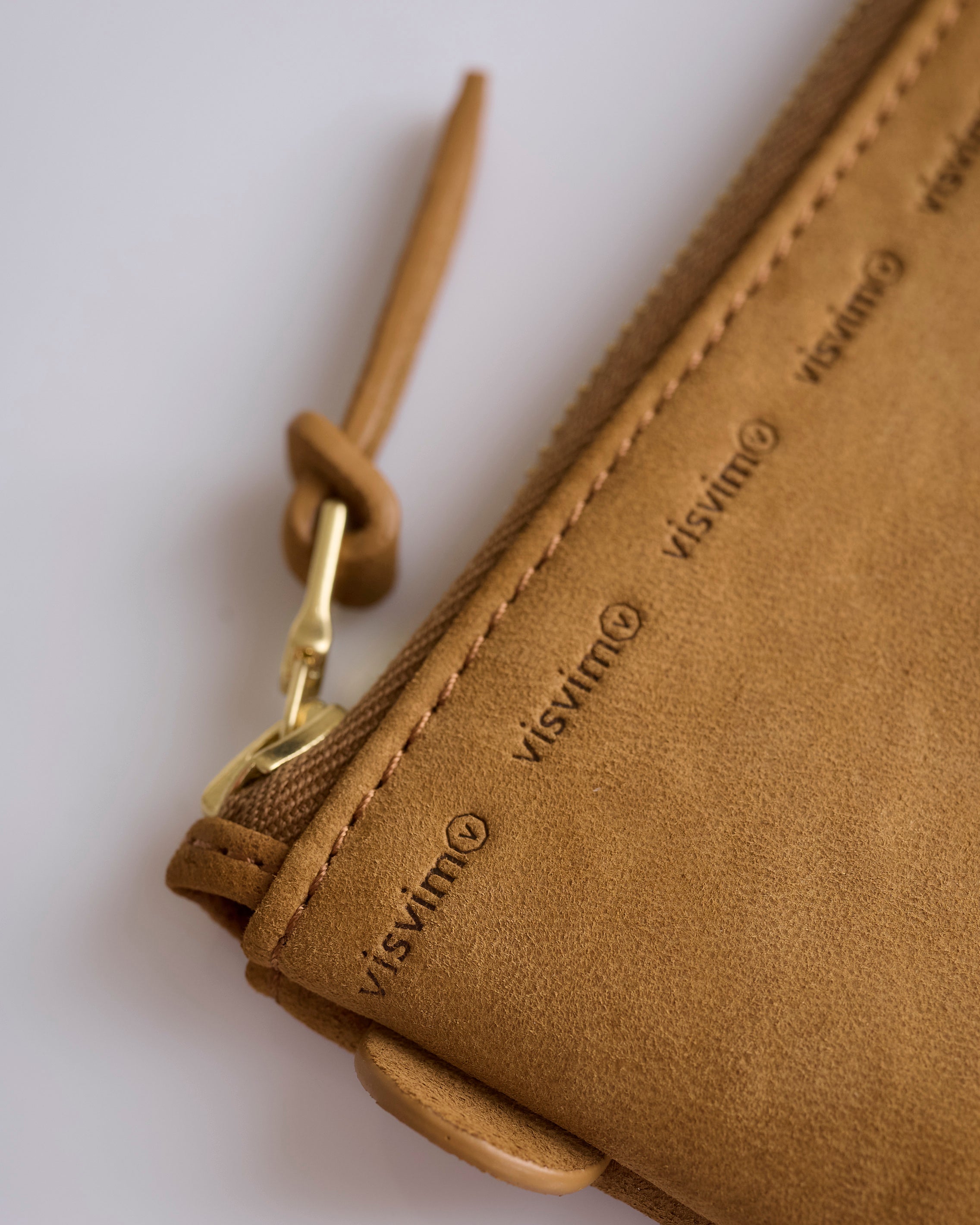 visvim Suede Essentials Case Lt.Brown