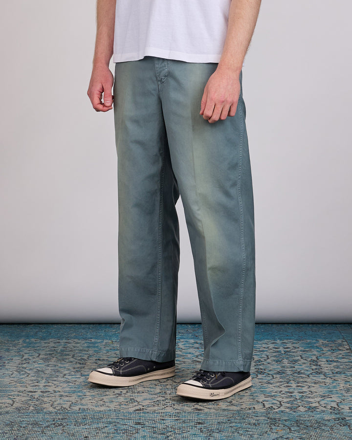 visvim Summer Spot Broader Chino Pant DMGD Lt.Green