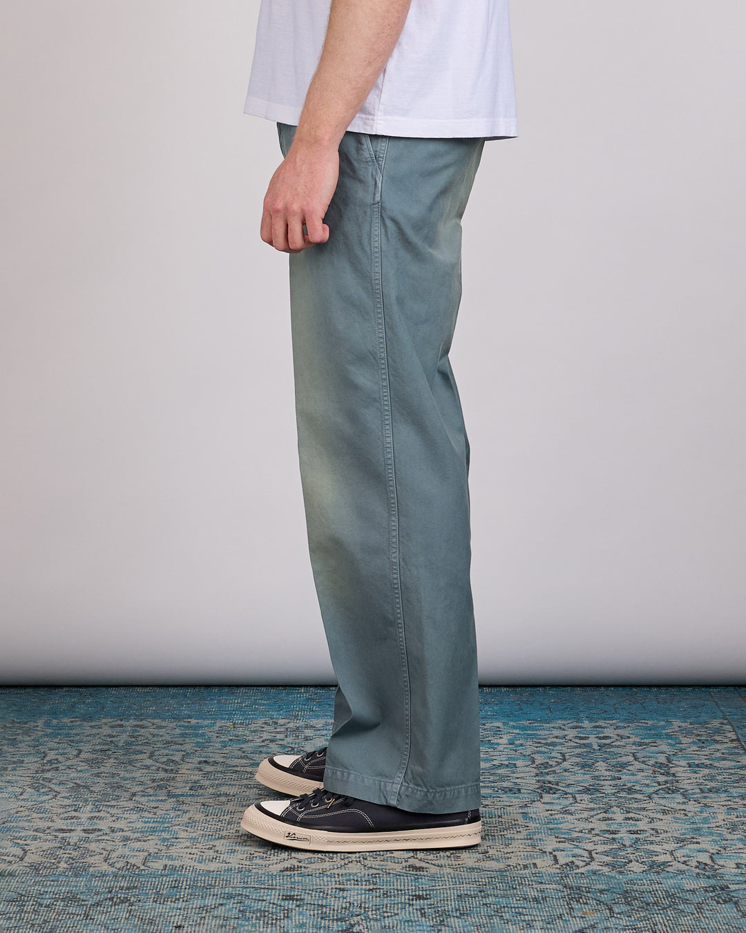 visvim Summer Spot Broader Chino Pant DMGD Lt.Green