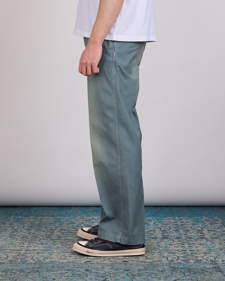 visvim Summer Spot Broader Chino Pant DMGD Lt.Green