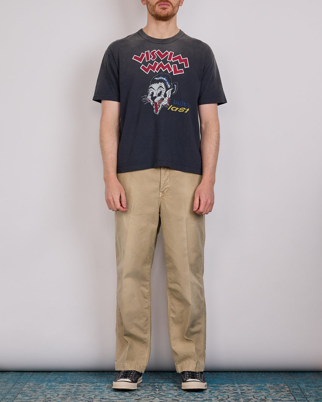visvim Summer Spot Jumbo BTL T-Shirt DMGD Black