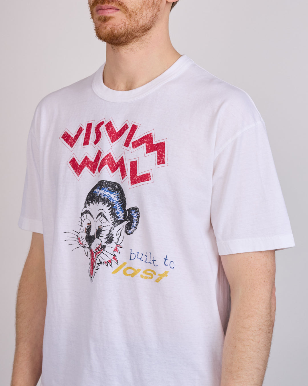 visvim Summer Spot Jumbo BTL T-Shirt DMGD White