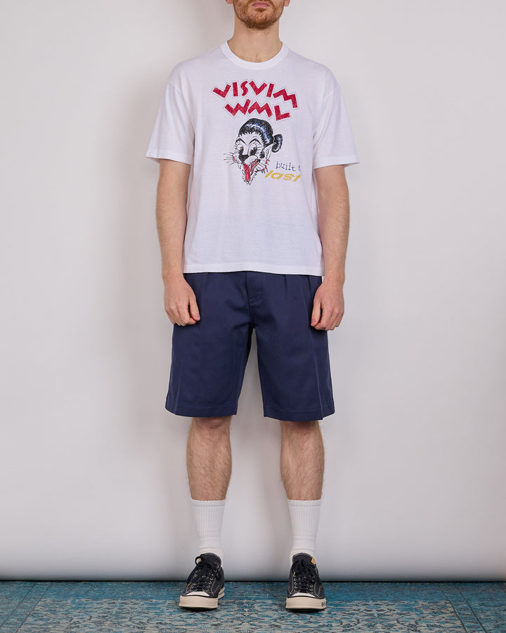 visvim Summer Spot Jumbo BTL T-Shirt DMGD White