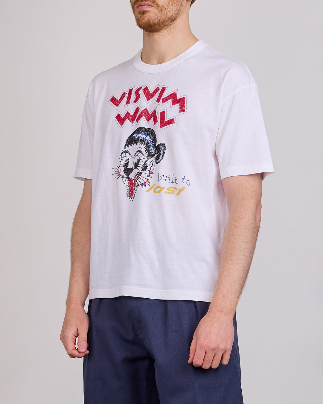 visvim Summer Spot Jumbo BTL T-Shirt DMGD White