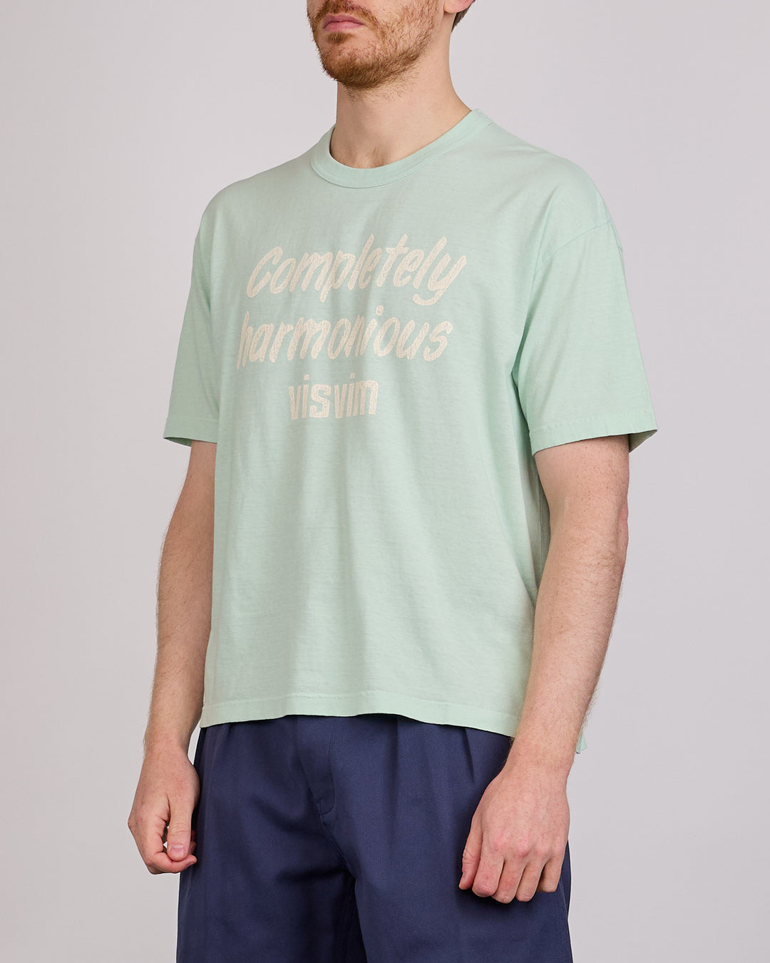 visvim Summer Spot Jumbo T-Shirt DMGD Lt.Green
