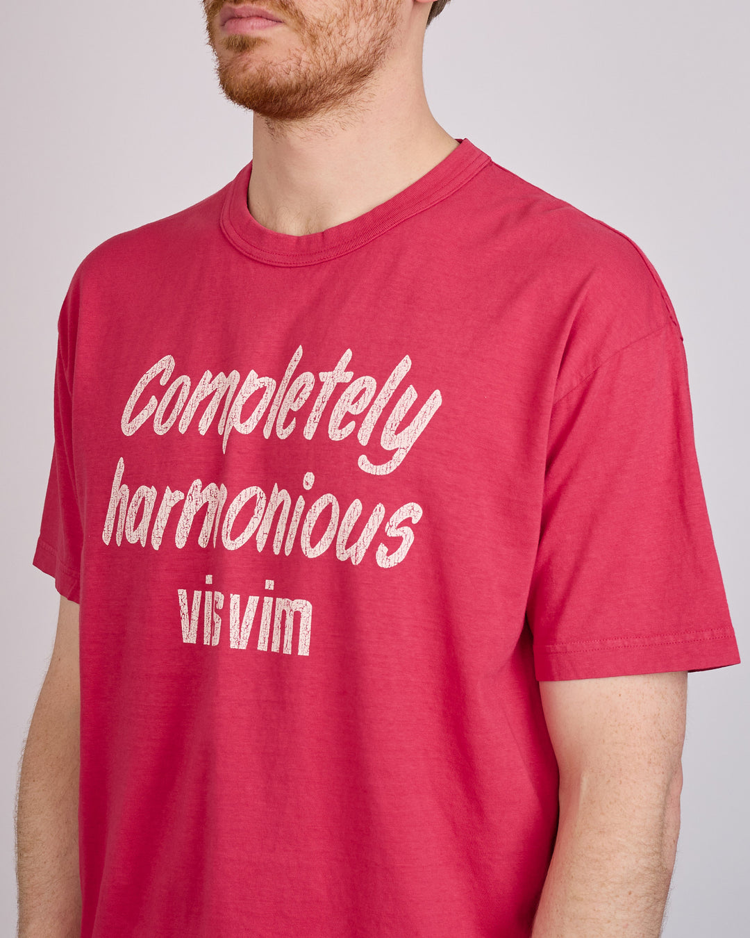 visvim Summer Spot Jumbo T-Shirt DMGD Red