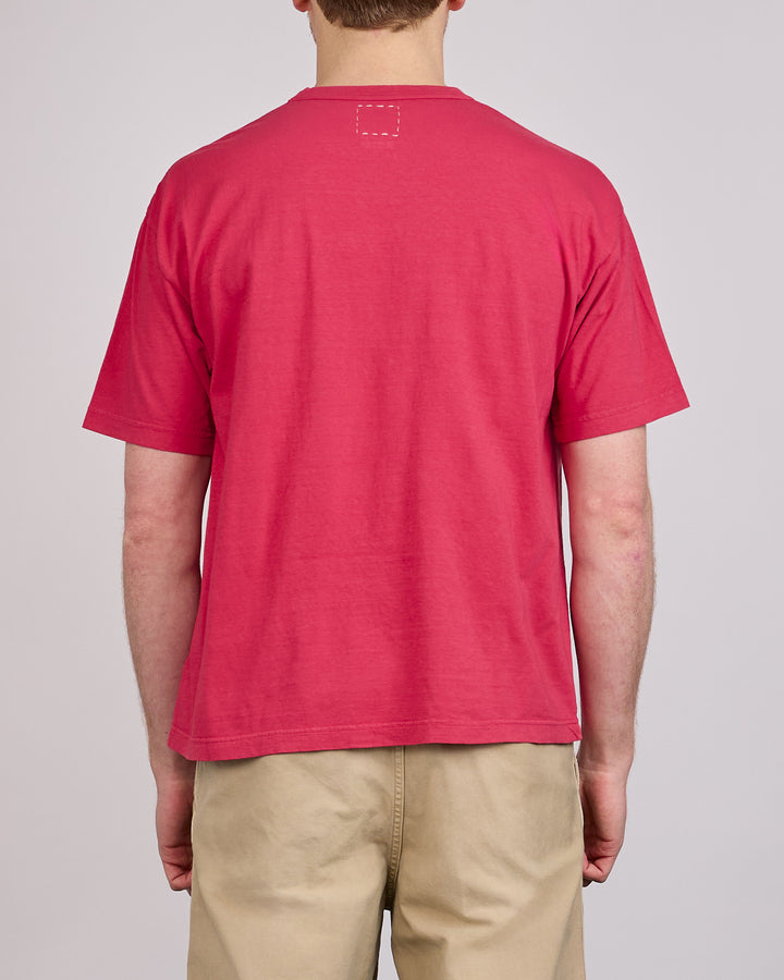 visvim Summer Spot Jumbo T-Shirt DMGD Red