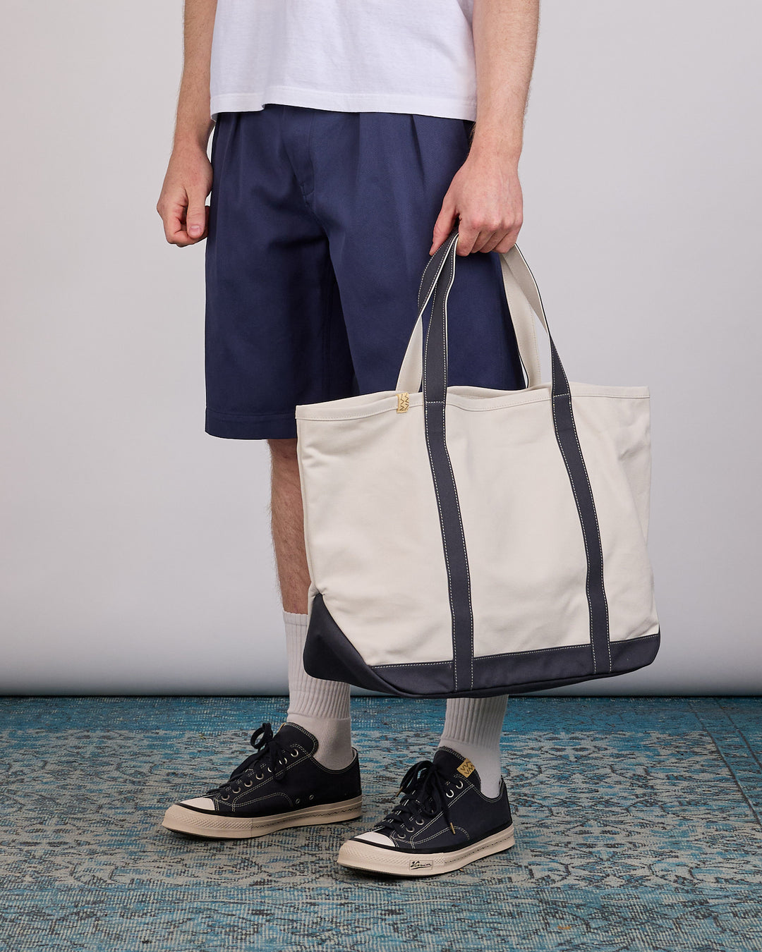 visvim Summer Spot Juneau Tote Bag (M) Navy