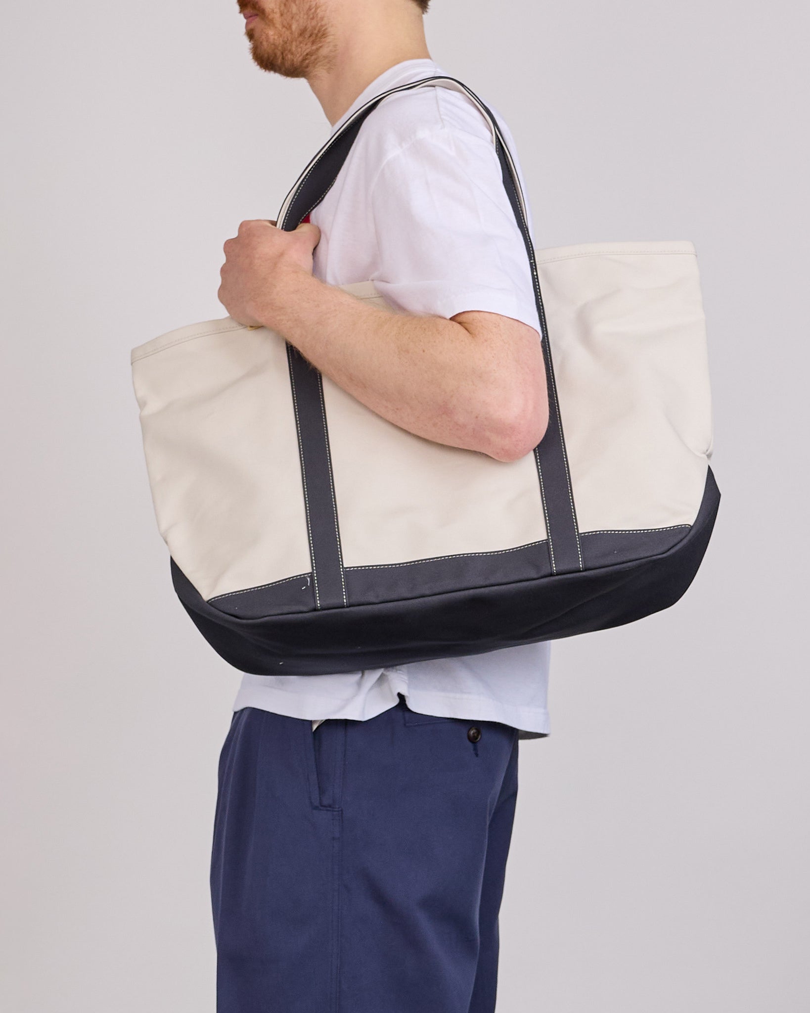 visvim Summer Spot Juneau Tote Bag (M) Navy – LESS 17