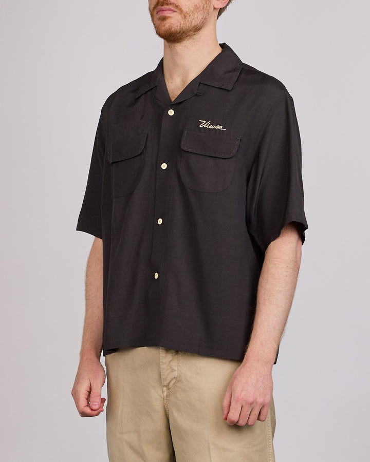 visvim Summer Spot Keesey Short Sleeve Button Shirt Charcoal