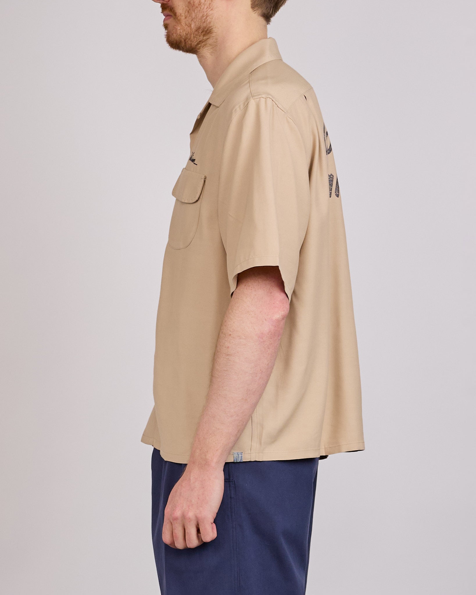 visvim Summer Spot Keesey Short Sleeve Button Shirt Ivory – LESS 17