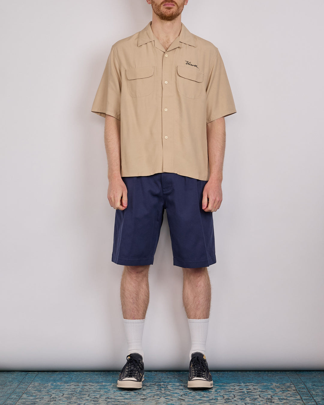 visvim Summer Spot Keesey Short Sleeve Button Shirt Ivory