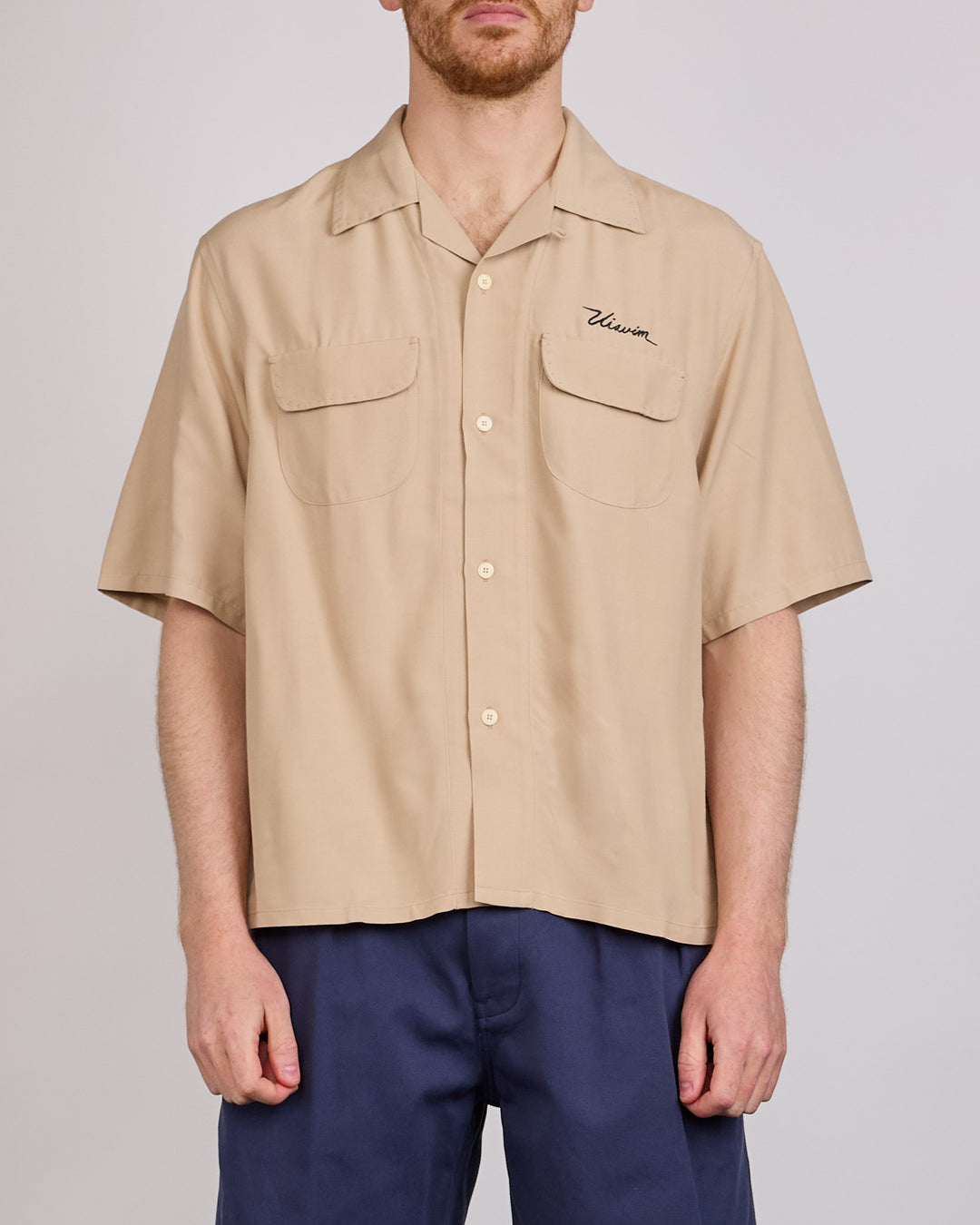 visvim Summer Spot Keesey Short Sleeve Button Shirt Ivory