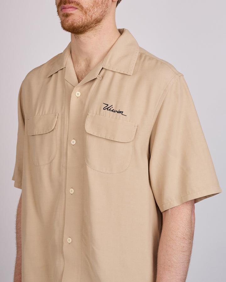 visvim Summer Spot Keesey Short Sleeve Button Shirt Ivory