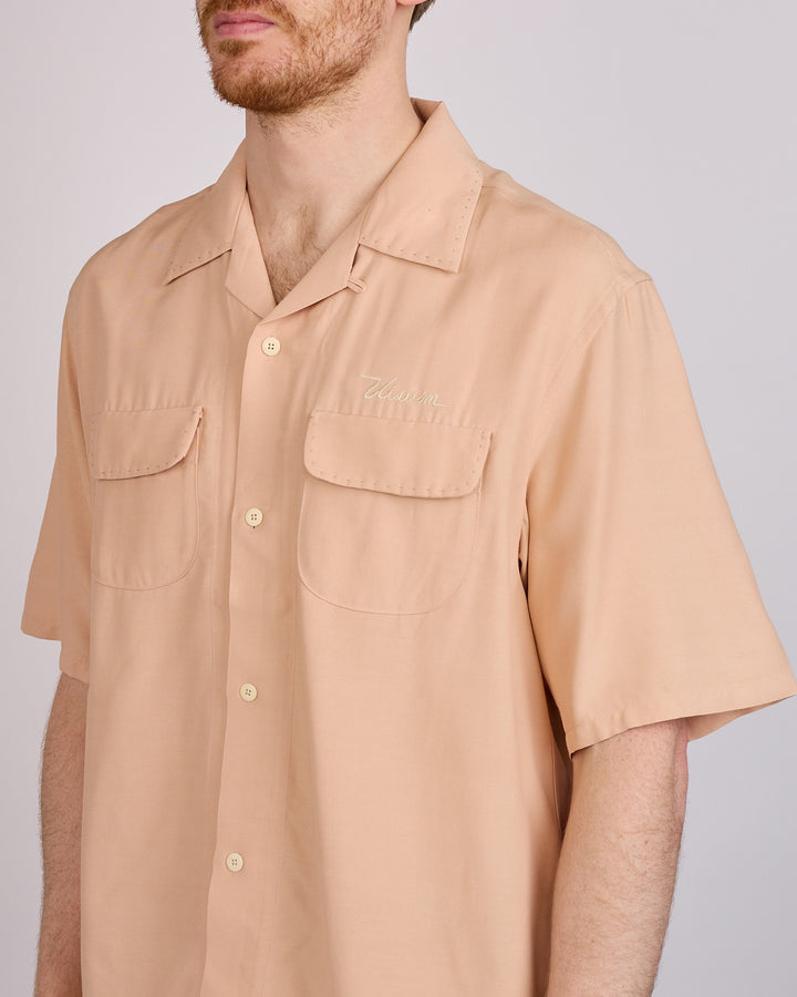 visvim Summer Spot Keesey Short Sleeve Button Shirt Lt.Pink