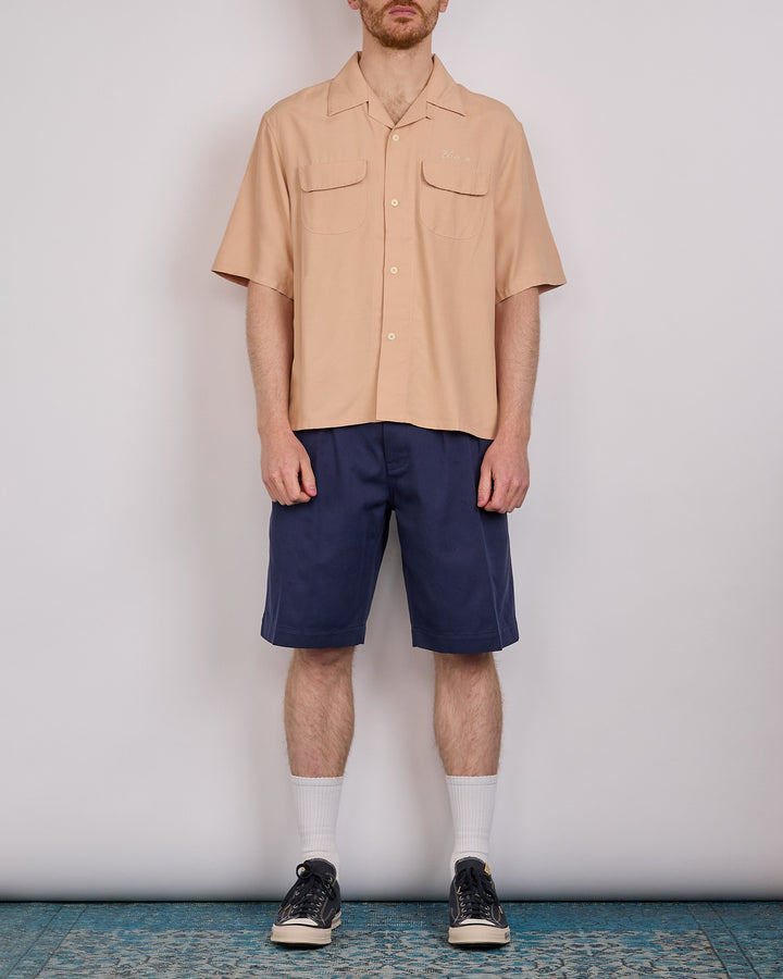 visvim Summer Spot Keesey Short Sleeve Button Shirt Lt.Pink