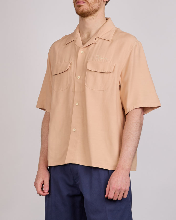 visvim Summer Spot Keesey Short Sleeve Button Shirt Lt.Pink