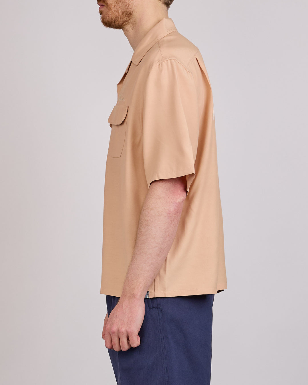 visvim Summer Spot Keesey Short Sleeve Button Shirt Lt.Pink
