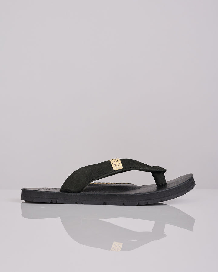 visvim Summer Spot Lama Sandal Folk Black