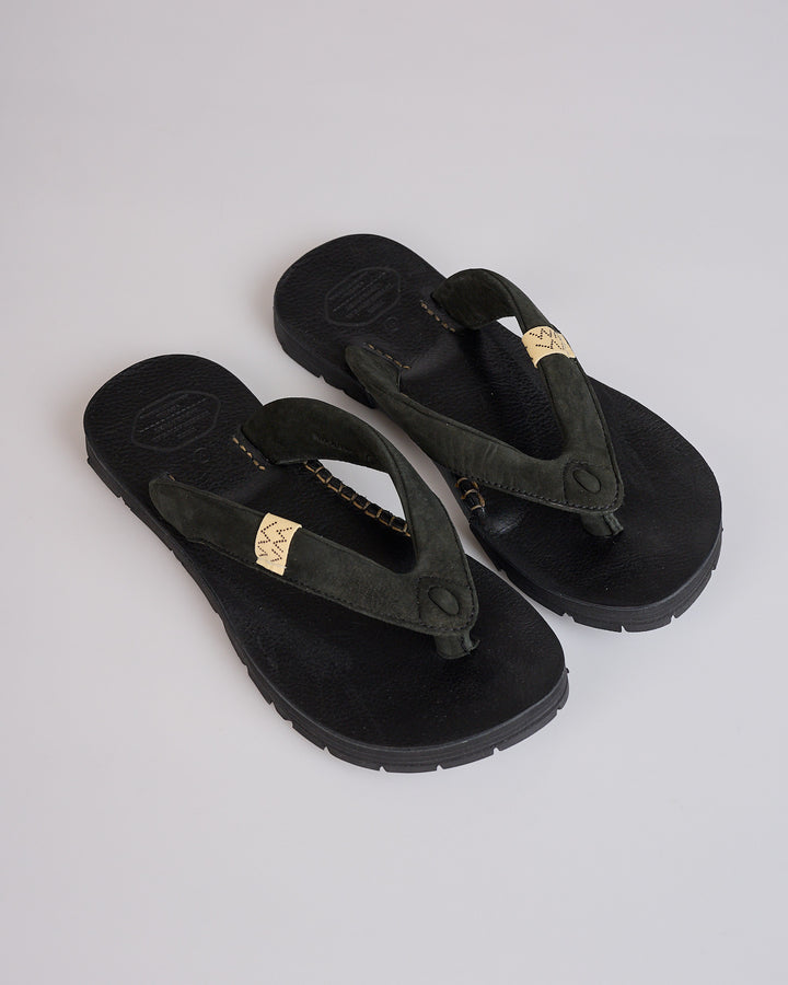 visvim Summer Spot Lama Sandal Folk Black