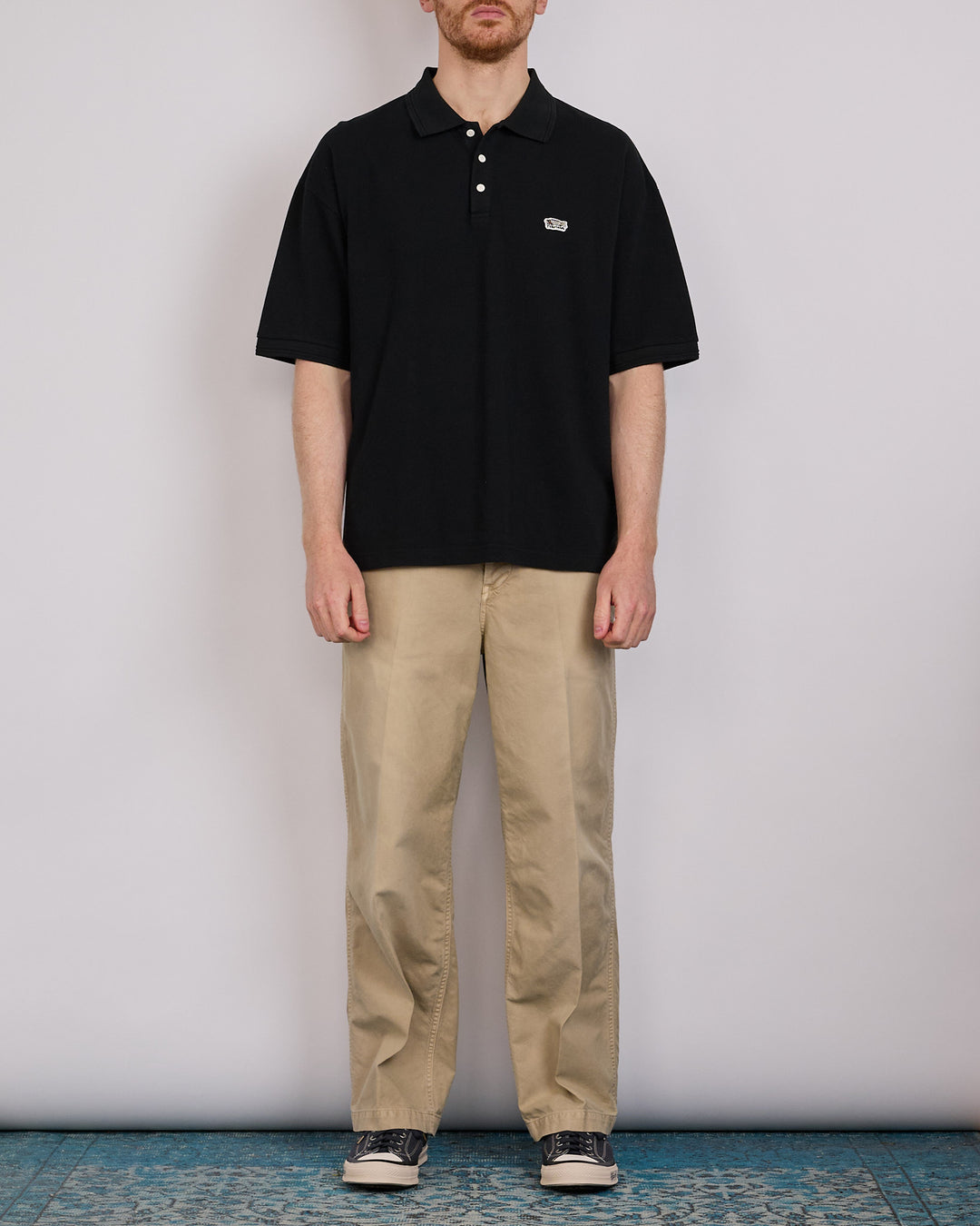 visvim Summer Spot Mondo Weller Polo Shirt Black