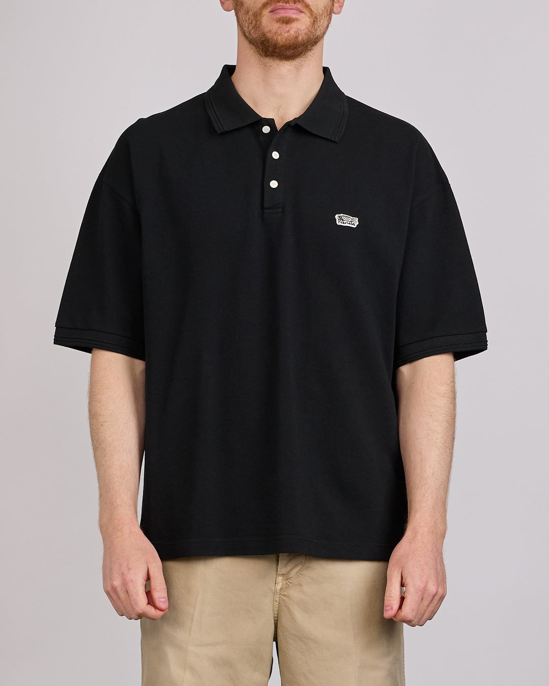 visvim Summer Spot Mondo Weller Polo Shirt Black