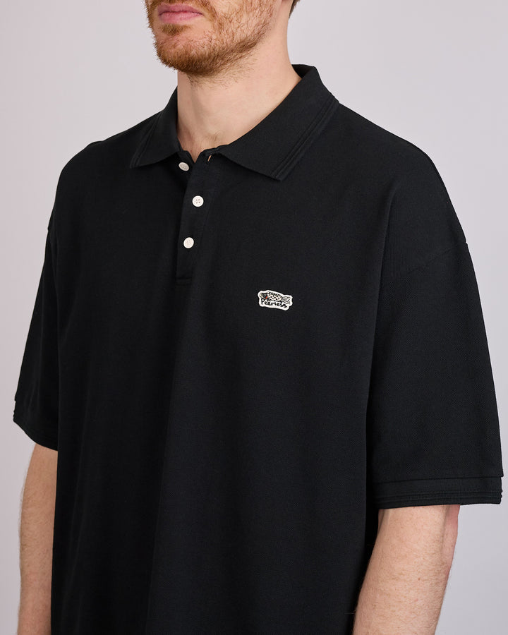 visvim Summer Spot Mondo Weller Polo Shirt Black