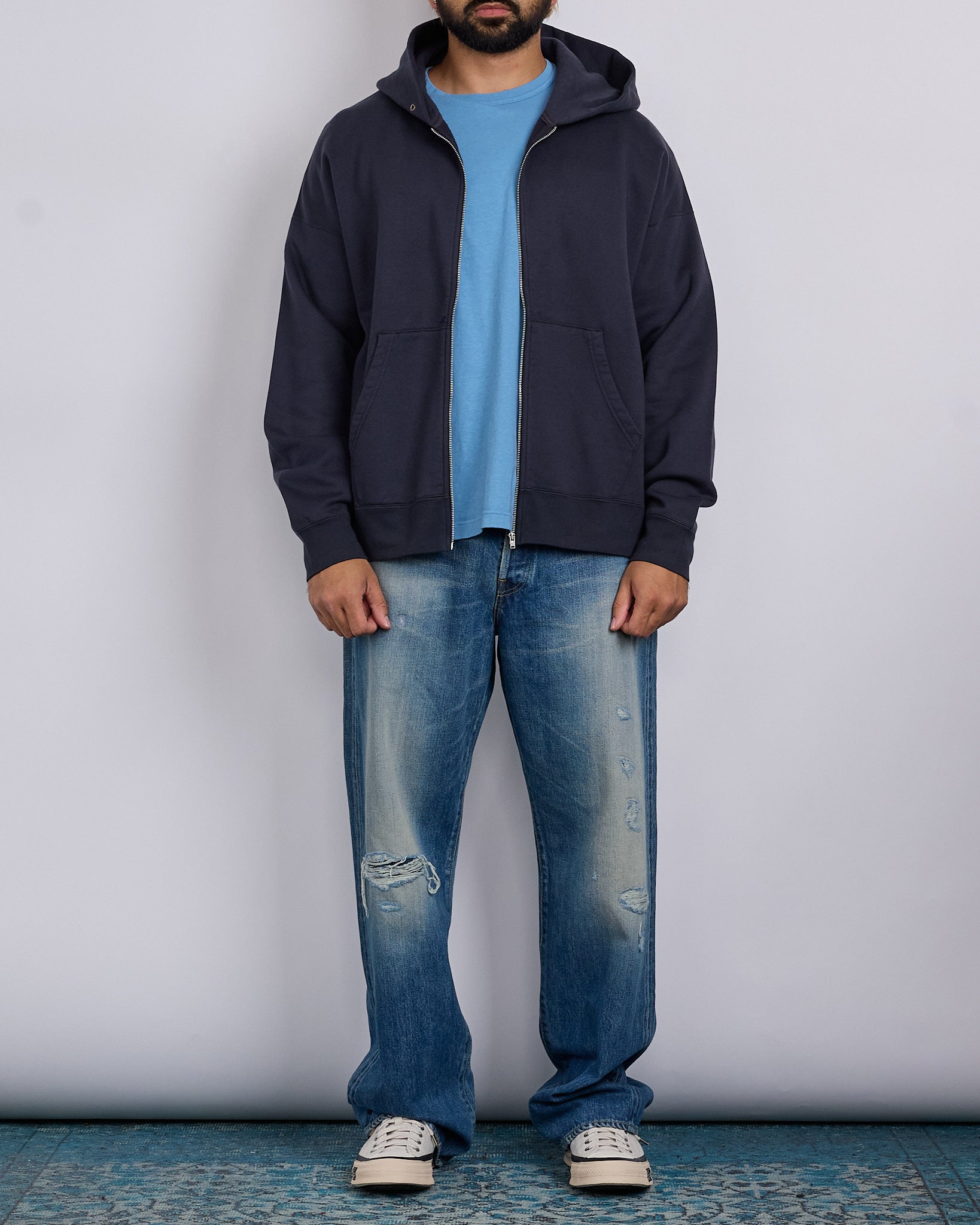 visvim Ultimate Jumbo SB Hoodie Full-Zip Black – LESS 17