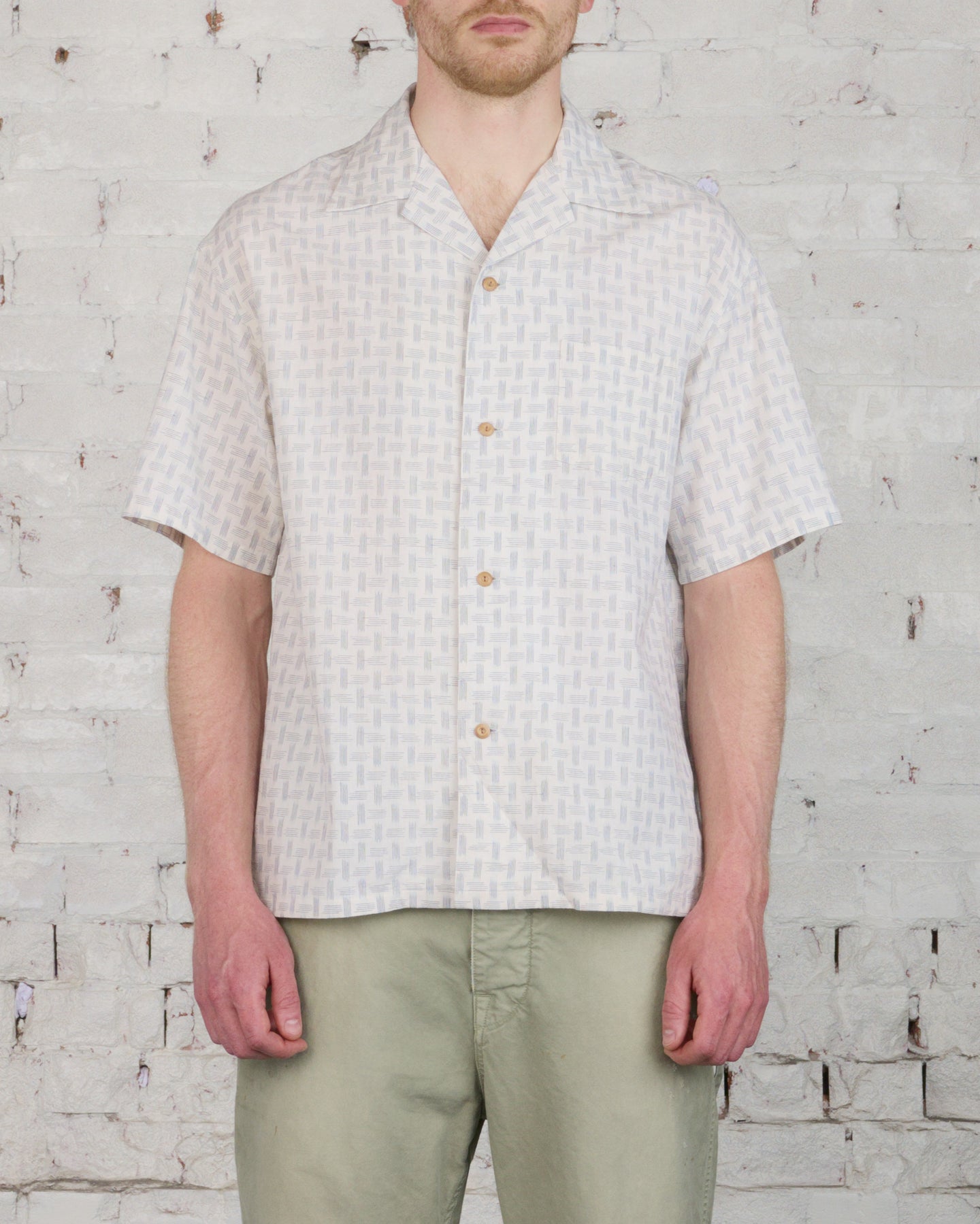 visvim Wallis Katsuri Camp Shirt Ivory – LESS 17