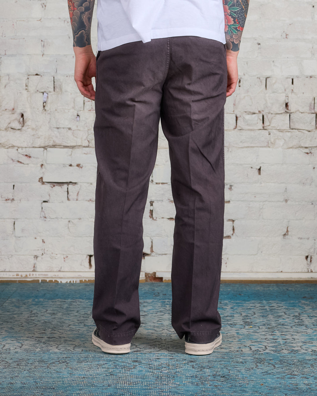 visvim Wide Chino Pant Crash Black