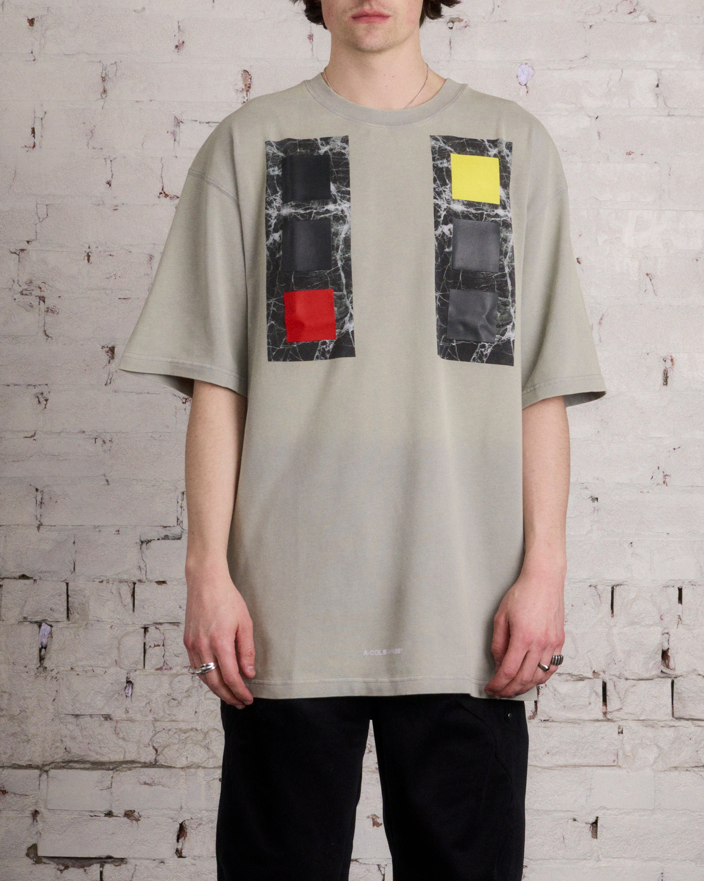 A-COLD-WALL* Relaxed Cubist Long Sleeve T-Shirt Cold Light Grey