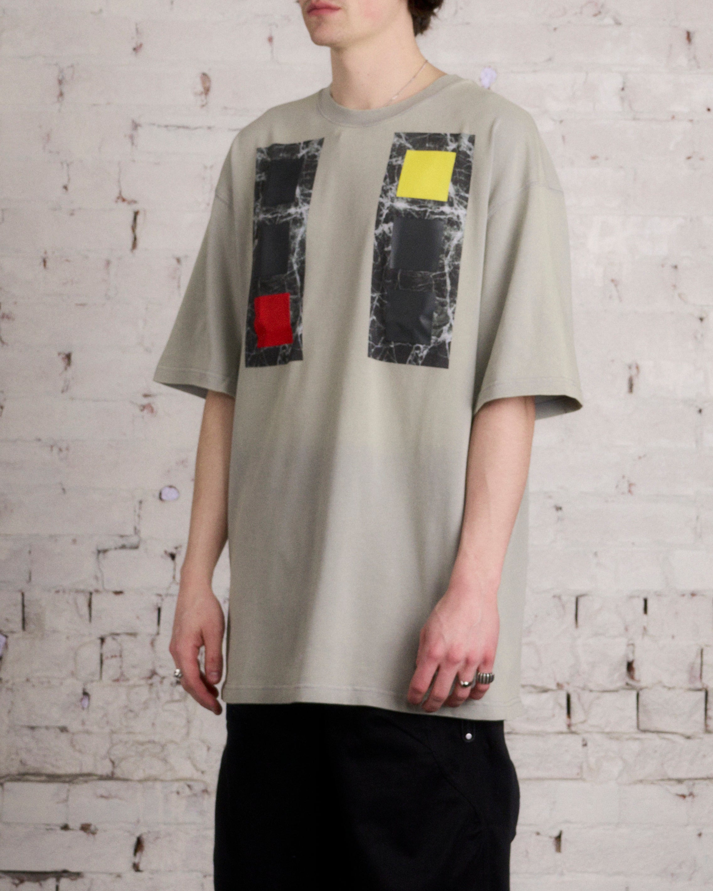 A-COLD-WALL* Relaxed Cubist Long Sleeve T-Shirt Cold Light Grey