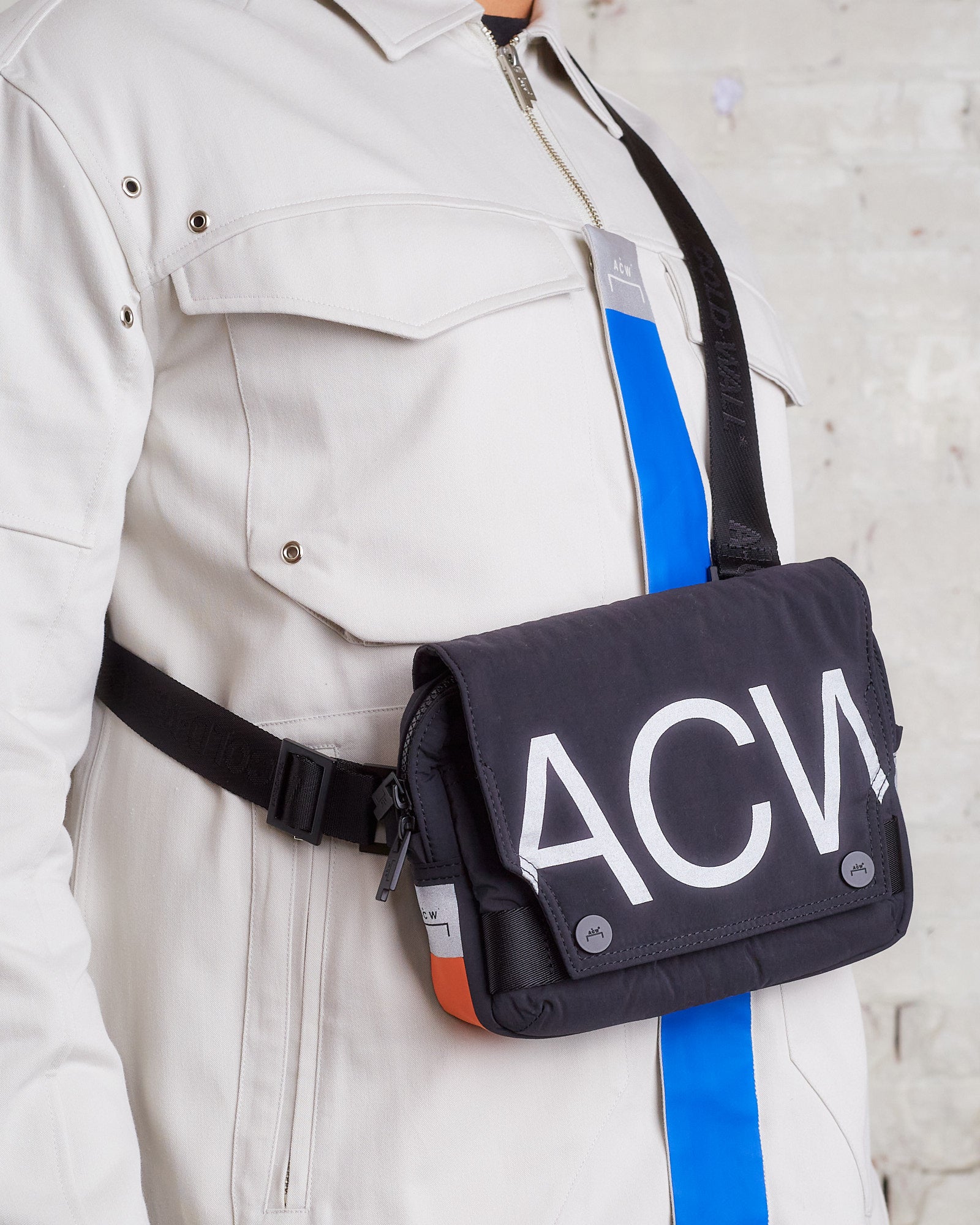 A-COLD-WALL* Stria Tech Utility Holster Bag Black